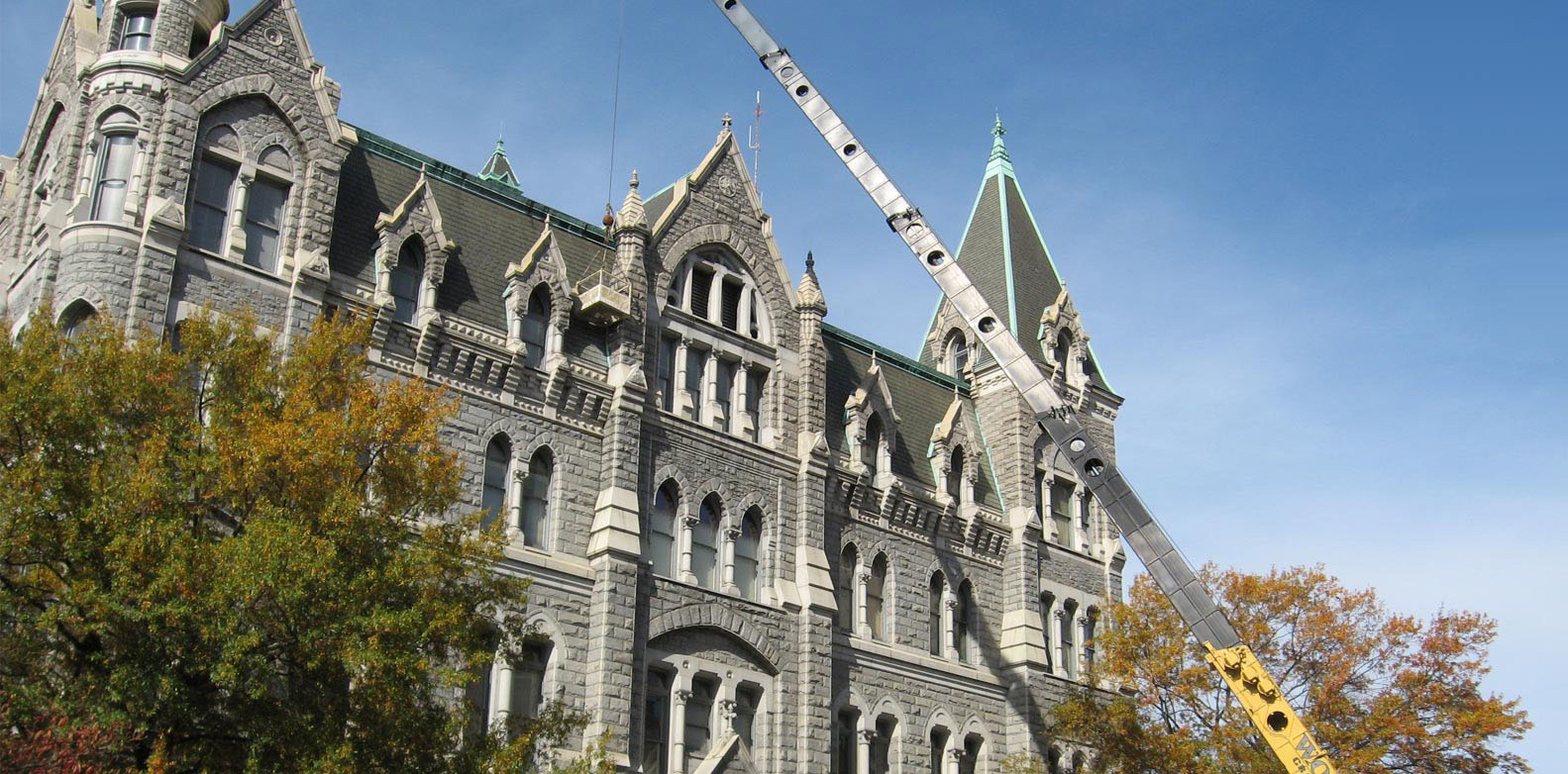 Commercial roofing project featured in the complete Old Dominion Roofing website concept